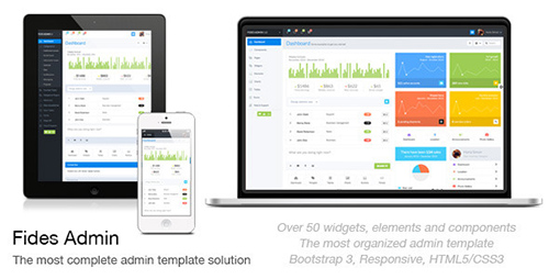 ThemeForest - Fides Responsive Bootstrap 3 Admin Template - FULL