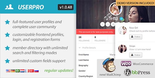 CodeCanyon - UserPro v1.0.36 - User Profiles with Social Login