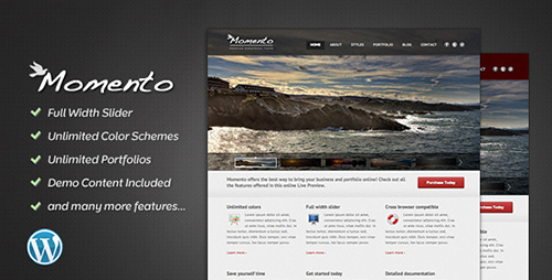 ThemeForest - Momento v1.3 - Photography and Business Theme