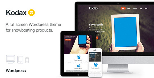 ThemeForest - Kodax v1.0 - Full Screen Landing Page