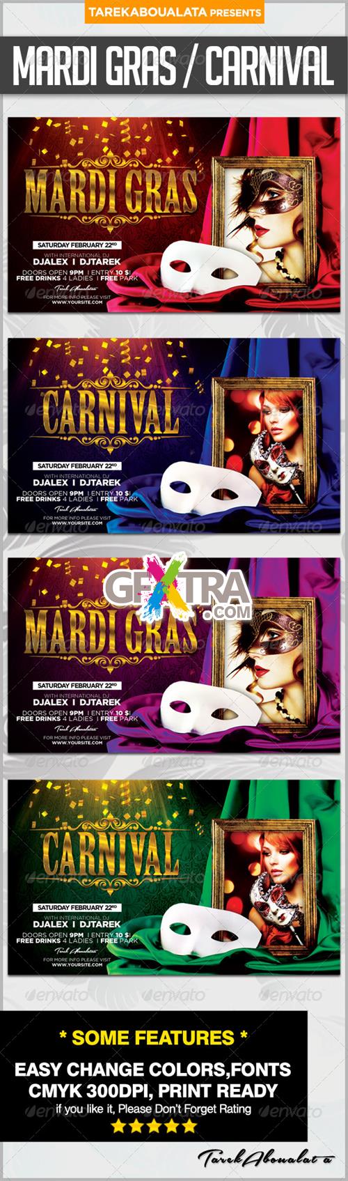 GraphicRiver - Mardi Gras / Carnival Flyer