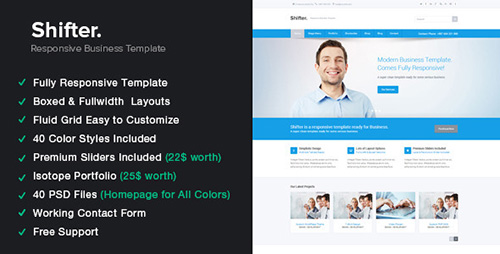 ThemeForest - Shifter v1.0 - Responsive HTML5 Template - FULL