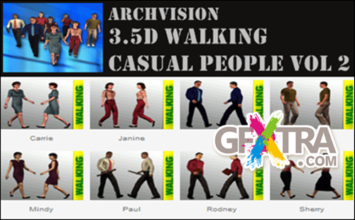 Archvision RPC - 3.5d walking casual people vol 2 Archvision RPC - 3.5d walking casual people vol 2