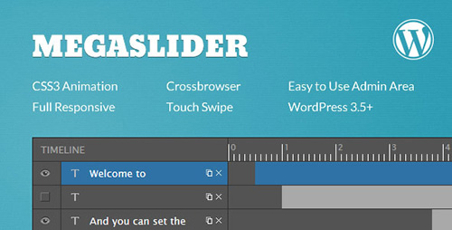 CodeCanyon - Mega Slider v1.7 - Responsive WordPress Slider Plugin