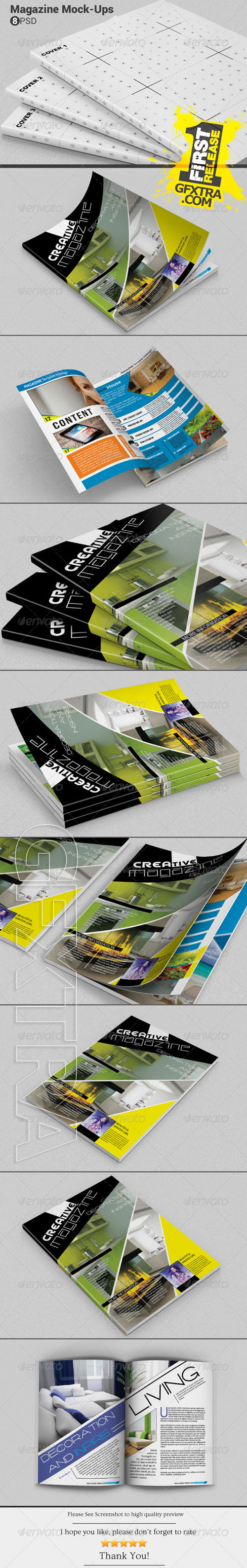 GraphicRiver - Magazine Mockups 6605414