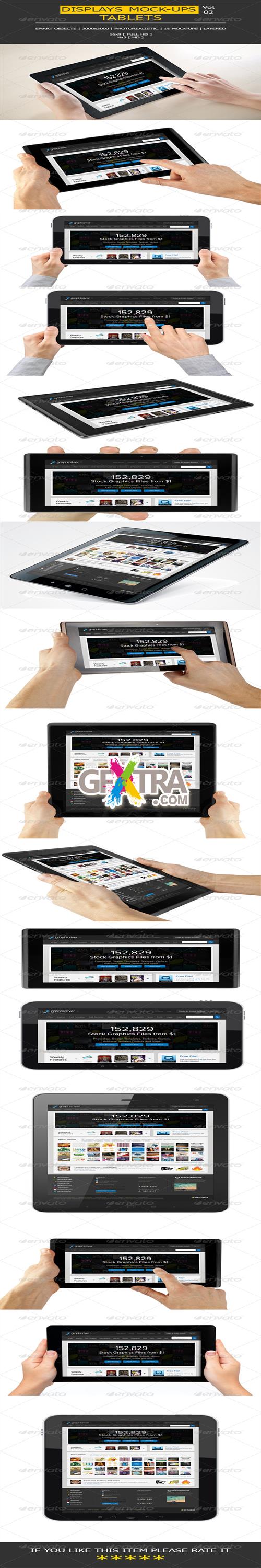 GraphicRiver - 16 Displays Mock-Ups | Tablet 6064035