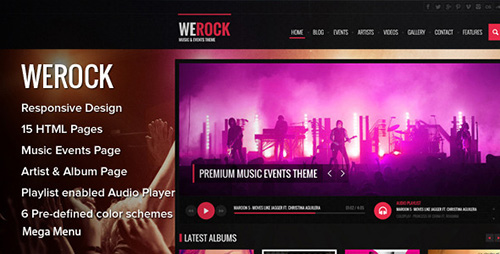 ThemeForest - WeRock - Music & Event Theme - RIP