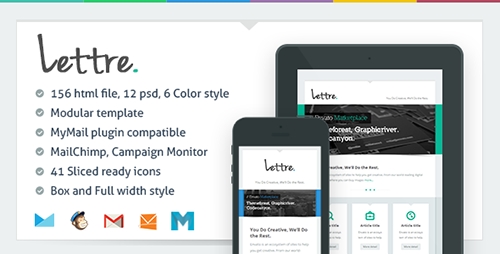 ThemeForest - Lettre v1.0 - Responsive Email Template - FULL