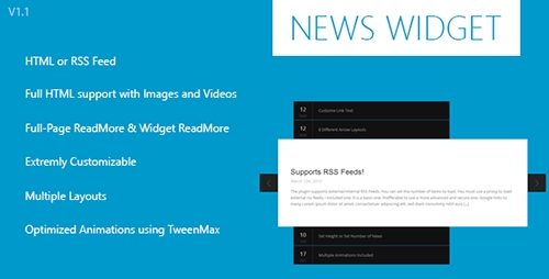 CodeCanyon - News Widget v1.1 - jQuery Plugin