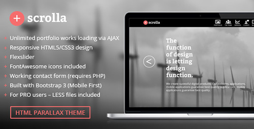 ThemeForest - Scrolla - Parallax HTML Template - RIP