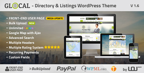 ThemeForest - GLOCAL v1.4.2 - Directory & Listings Wordpress Theme