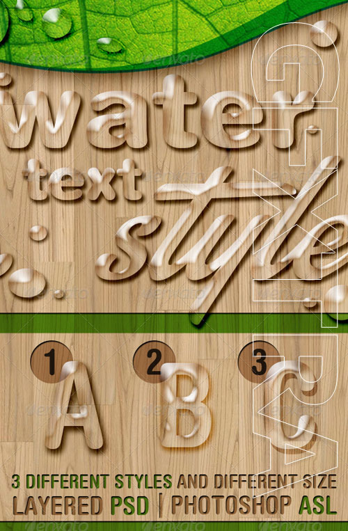GraphicRiver - Water Text Styles 