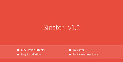 CodeCanyon - Sinister v1.2 - Pure CSS Image Hover Effects