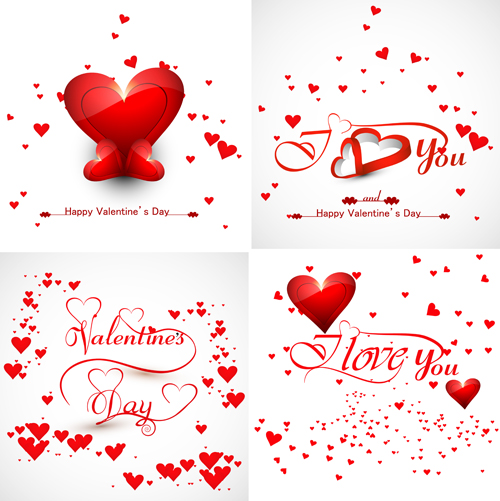 February 14, Valentine's Day, Hearts 12xEPS