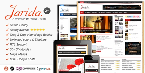 ThemeForest - Jarida v2.0.1 - Responsive WordPress News, Magazine, Blog