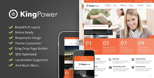 ThemeForest - King Power v1.0.5 - Retina Ready Multi-Purpose Theme