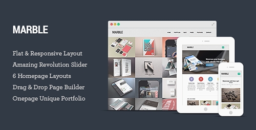 ThemeForest - Marble v1.1.4 - Flat Responsive Creative WordPress Theme