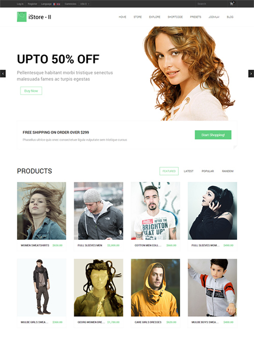 JoomShaper - Shaper iStore - II - Responsive Virtuemart Template