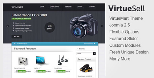 ThemeForest - VirtueSell Joomla VirtueMart Template