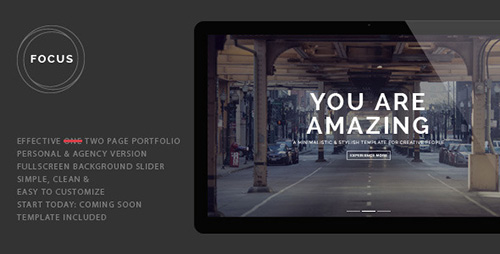 ThemeForest - Focus v1.1 - Fully Responsive Portfolio Template - FULL