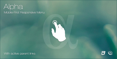 CodeCanyon - Alpha v1.0 - Mobile-First Responsive Menu