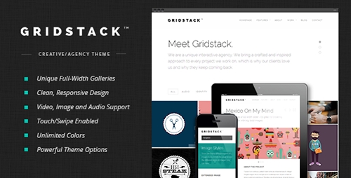 ThemeForest - GridStack v1.04 - Responsive Agency WordPress Theme