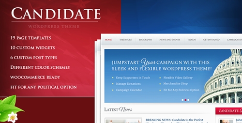 ThemeForest - Candidate v1.0 - Political WordPress Theme