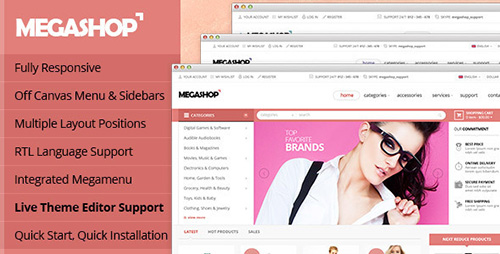 ThemeForest - Lexus Mega Shop Responsive Opencart Theme