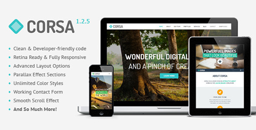 ThemeForest - Corsa v1.2.5 - Retina Responsive OnePage HTML Template - FULL