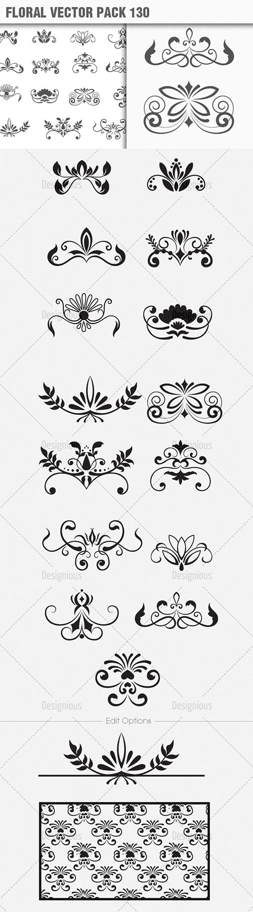 Floral Vector Pack 130