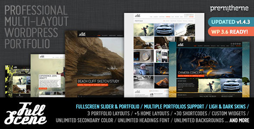 ThemeForest - FullScene v1.4.3 - Portfolio / Photography WP Theme