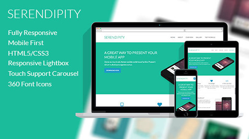 Mojo-Themes - Serendipity - Responsive App Landing Page - RIP
