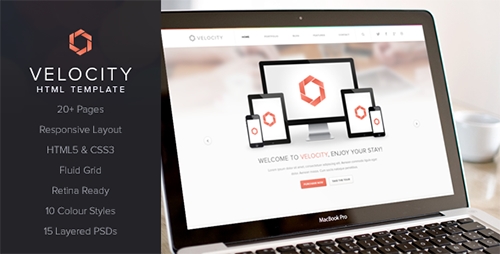 ThemeForest - Velocity Responsive HTML5 Template - RIP