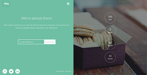 ThemeForest - Fifty - Responsive Coming Soon Template - RIP