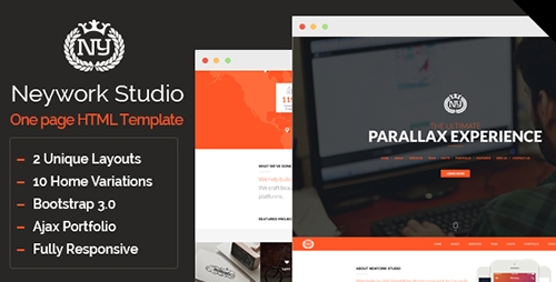 ThemeForest - Newyork Studio - Multipurpose Parallax Template - RIP