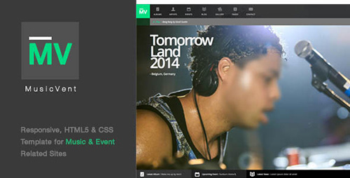 ThemeForest - MusicVent- Premium Music & Event Html5 Template - RIP