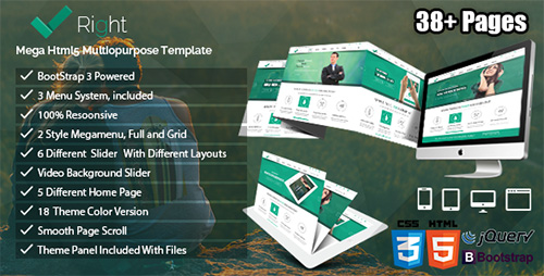 ThemeForest - Right - Responsive HTML5 Template - RIP