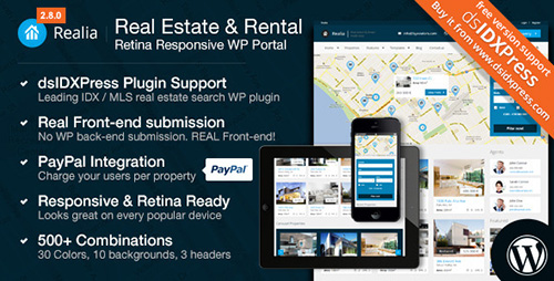 ThemeForest - Realia v2.8.11 - Responsive Real Estate WordPress Theme