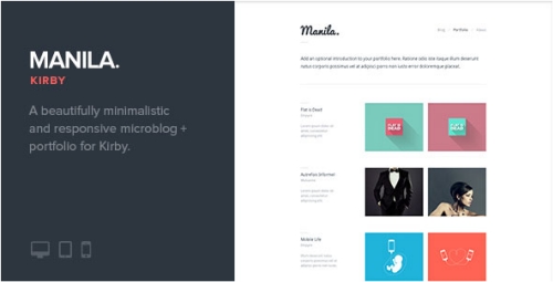 ThemeForest - Manila Responsive Microblog + Portfolio