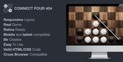 ThemeForest - Connect Four 404 / Maintenance - RIP