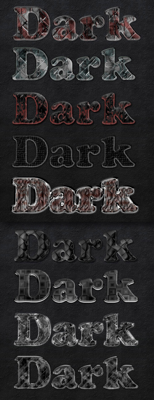 Dark Photoshop Styles