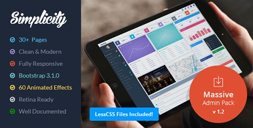 ThemeForest - Simplicity - Massive Admin Pack - RIP