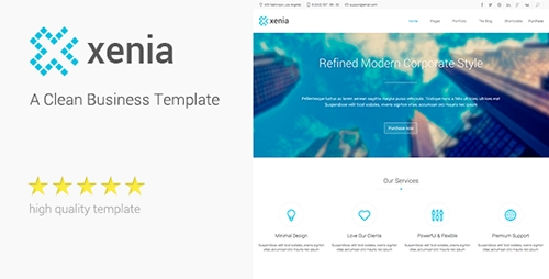 ThemeForest - Xenia - Refined HTML 5 / CSS 3 Corporate Template - RIP