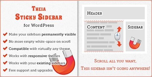 CodeCanyon - Theia Sticky v1.1.0 Sidebar for WordPress