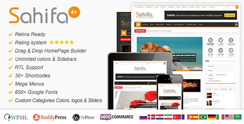 ThemeForest - Sahifa v4.2.0 - Responsive WordPress News,Magazine,Blog