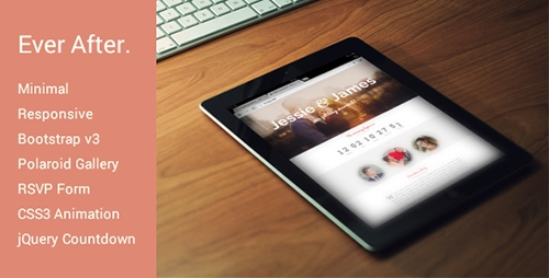 ThemeForest - Ever After - Responsive Wedding Invite Template - RIP