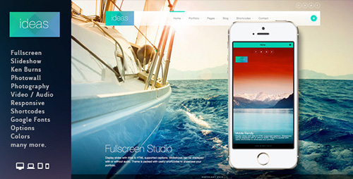 ThemeForest - Ideas v1.8 - Fullscreen Responsive WordPress Theme