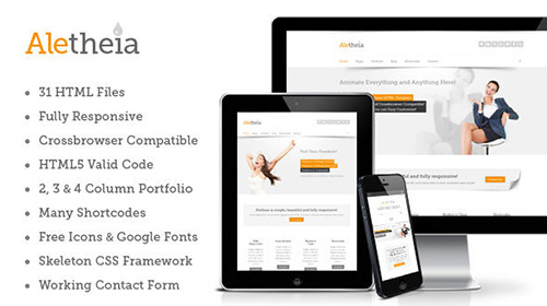 Mojo-Themes - Aletheia - Responsive HTML Template - FULL