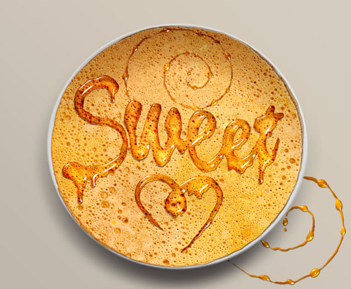 Sweet Honey Leaking Effect PSD Text Style