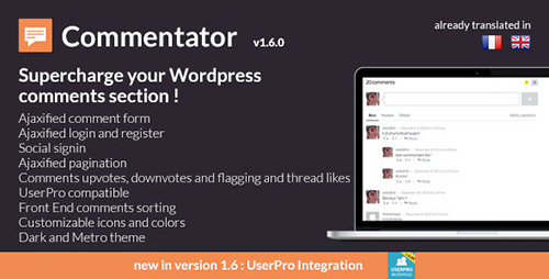 CodeCanyon - Commentator Wordpress Plugin v1.5.8